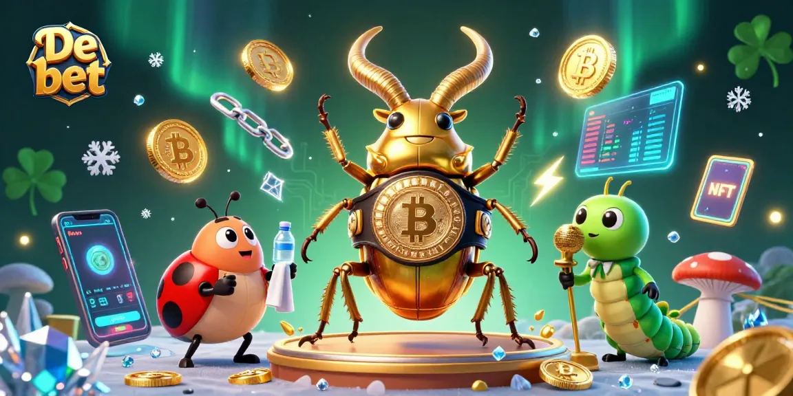 Engage in thrilling bets at De bet with dynamic casino characters and crypto elements.